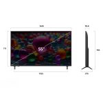 اندازه تلویزیون ال جی 55UA8500