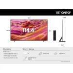 ابعاد دقیق تلویزیون سامسونگ 115QN90F
