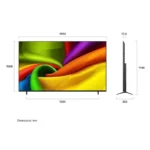 ابعاد تلویزیون ال جی 85NU840B